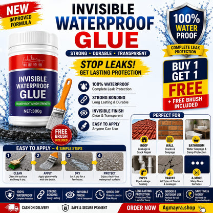 Invisible Waterproof Glue Buy 1 Get 1 Free With Brush